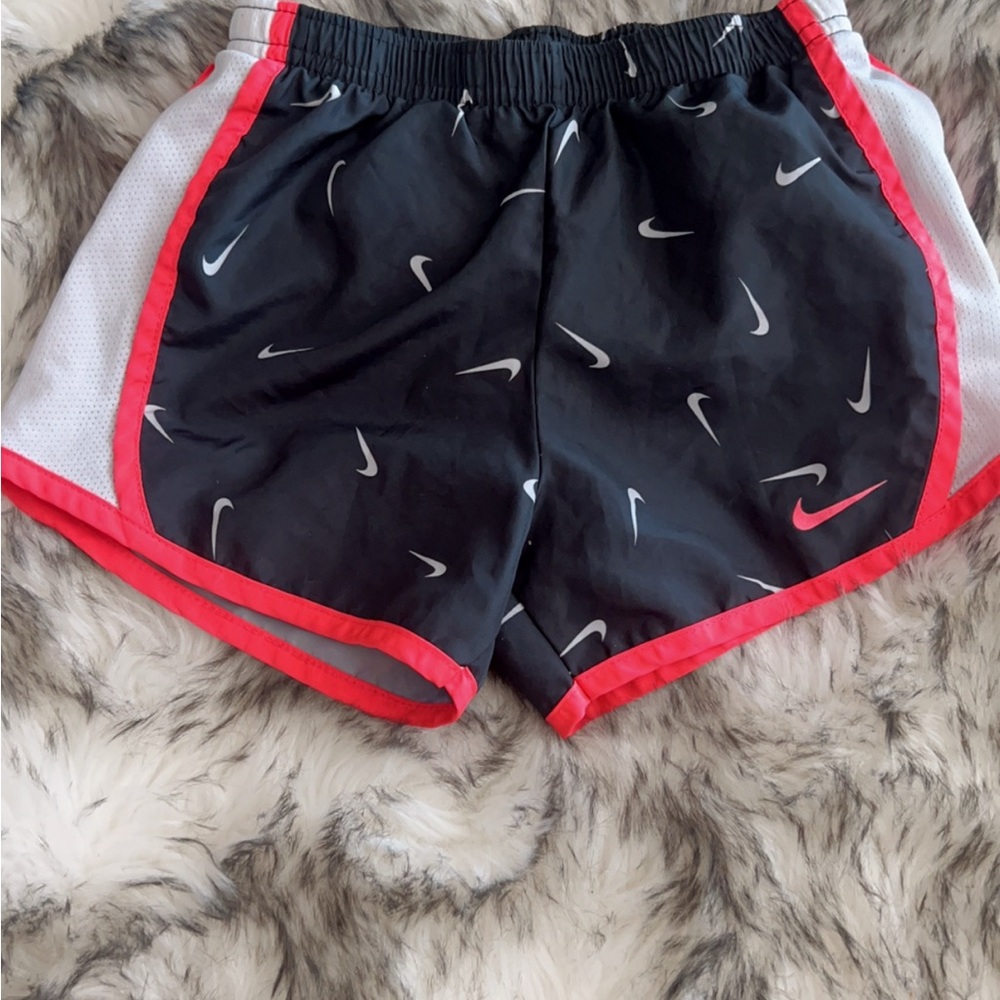 Nike Kid’s Black and Pink Athletic Shorts